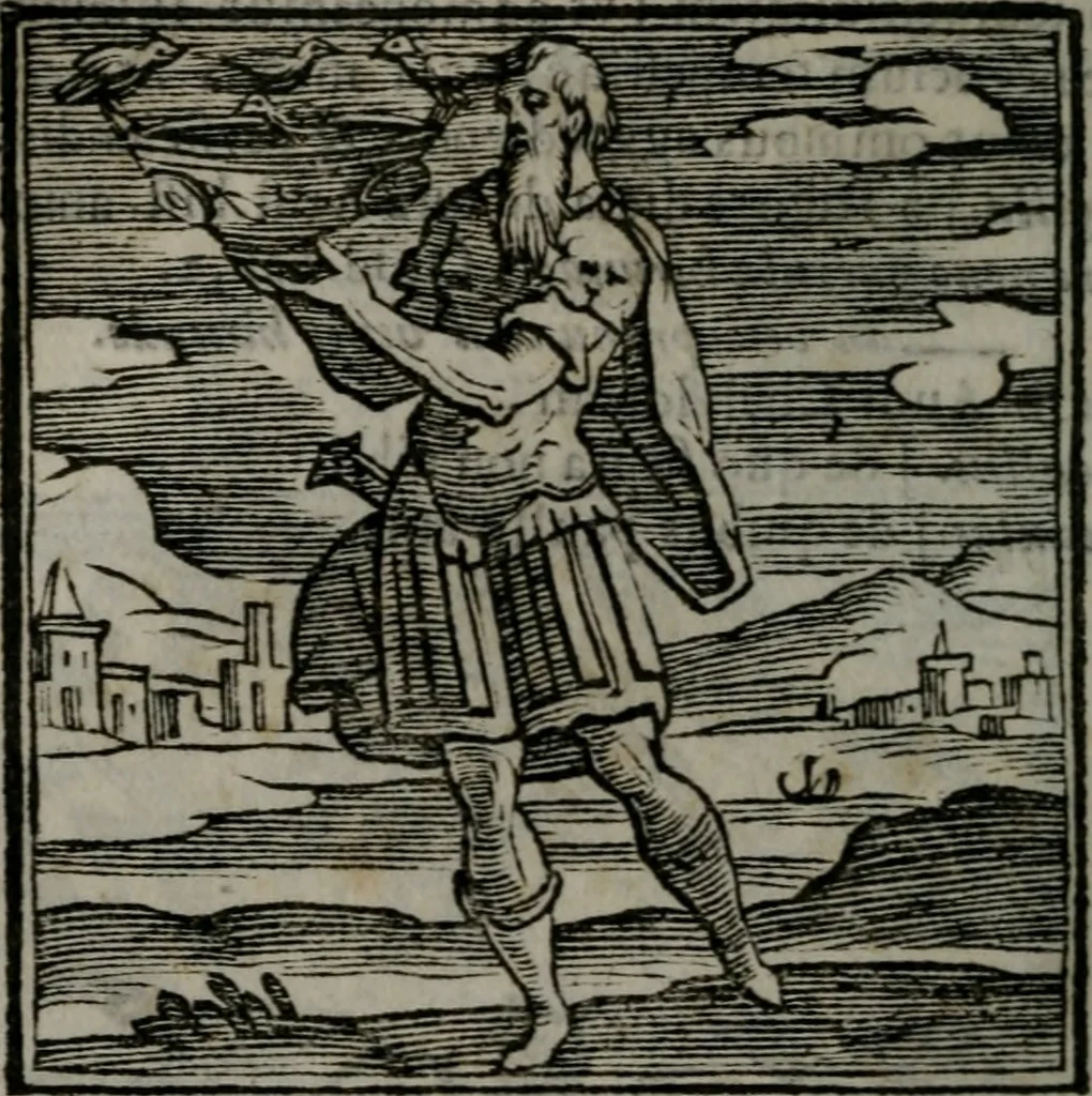 An illustration from Emblemata v. cl. Andreae Alciati : cu imaginibus plerisque restitutis ad mentem auctoris, 1618, leaf 231