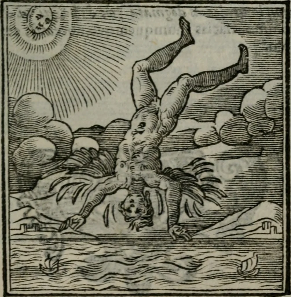 An illustration from Emblemata v. cl. Andreae Alciati : cu imaginibus plerisque restitutis ad mentem auctoris, 1618, leaf 234