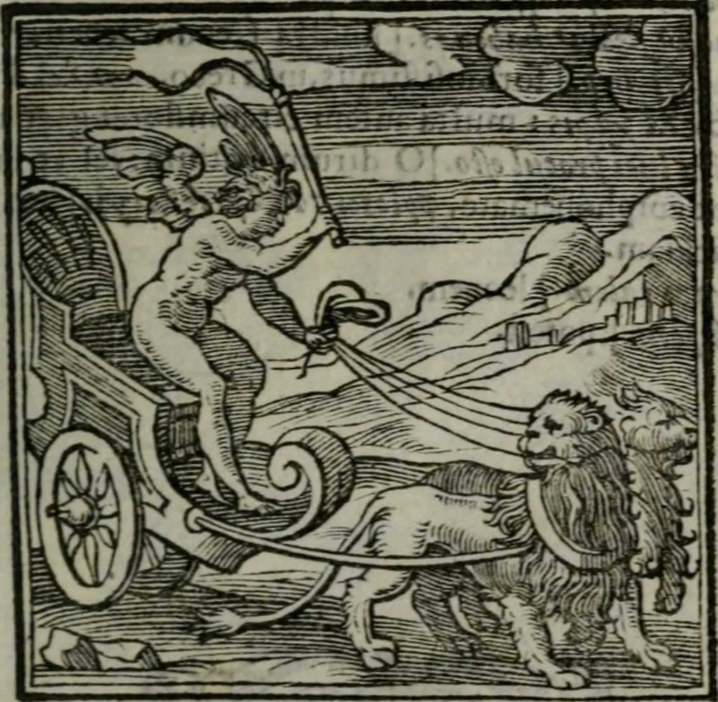An illustration from Emblemata v. cl. Andreae Alciati : cu imaginibus plerisque restitutis ad mentem auctoris, 1618, leaf 238