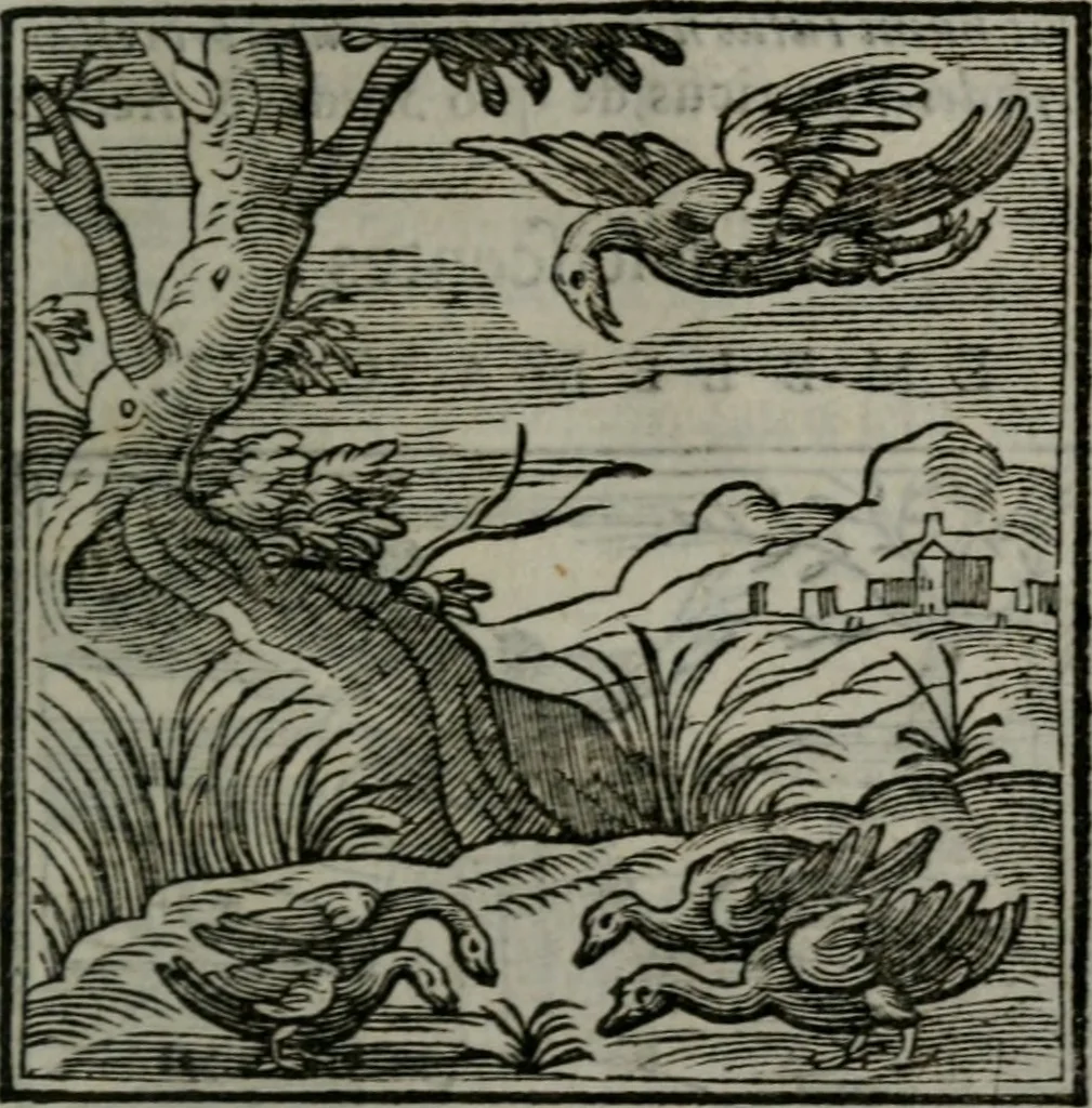 An illustration from Emblemata v. cl. Andreae Alciati : cu imaginibus plerisque restitutis ad mentem auctoris, 1618, leaf 286