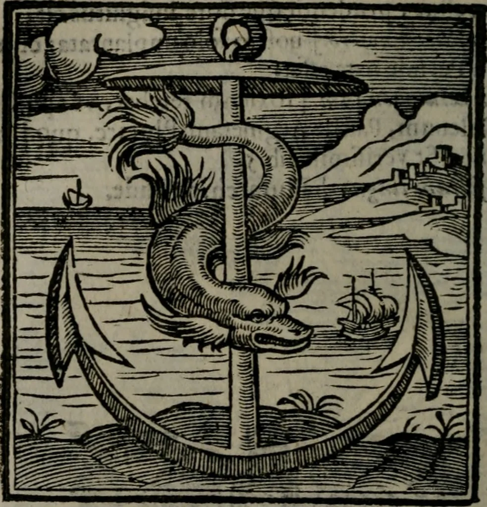 An illustration from Emblemata v. cl. Andreae Alciati : cu imaginibus plerisque restitutis ad mentem auctoris, 1618, leaf 293