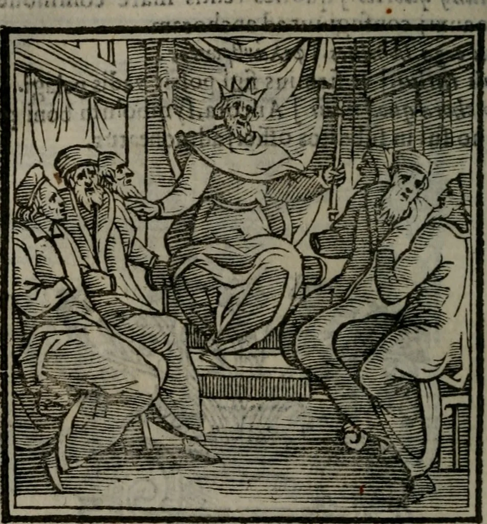 An illustration from Emblemata v. cl. Andreae Alciati : cu imaginibus plerisque restitutis ad mentem auctoris, 1618, leaf 295