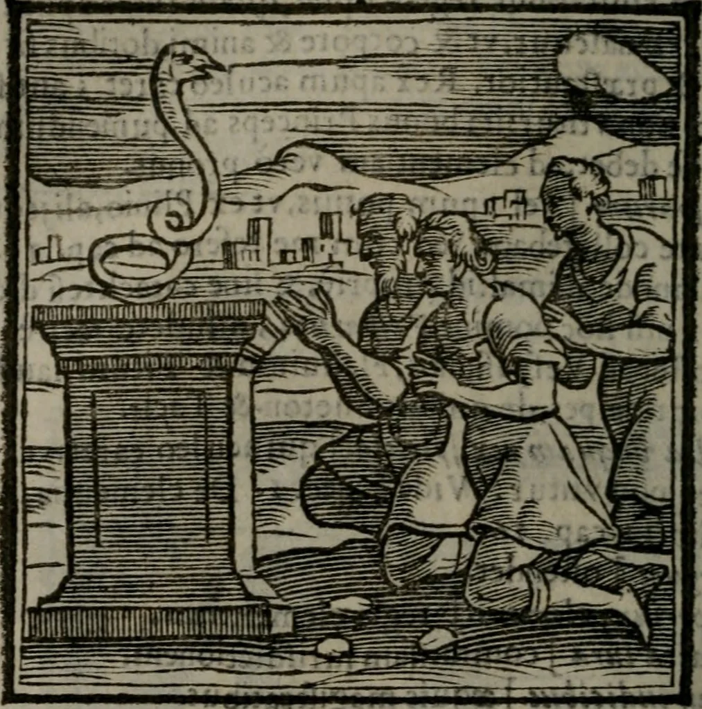 An illustration from Emblemata v. cl. Andreae Alciati : cu imaginibus plerisque restitutis ad mentem auctoris, 1618, leaf 303