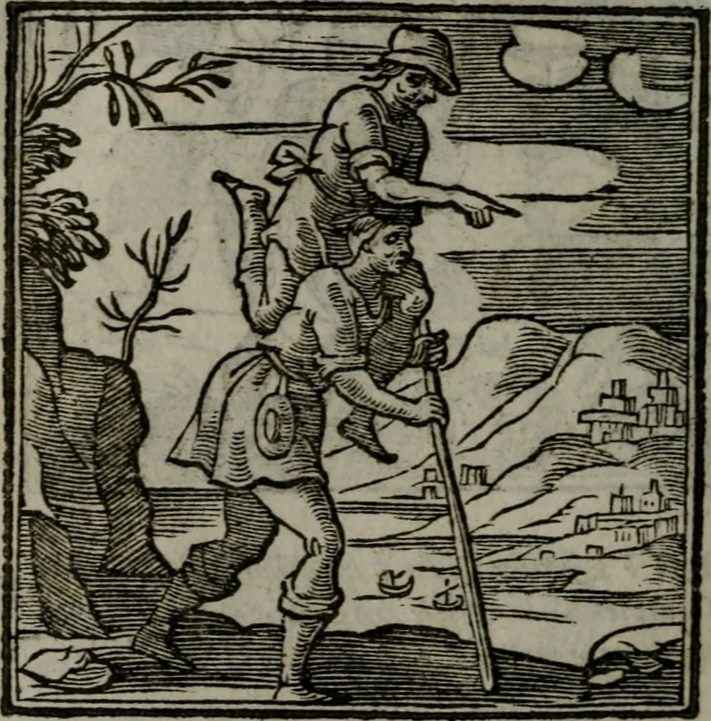 An illustration from Emblemata v. cl. Andreae Alciati : cu imaginibus plerisque restitutis ad mentem auctoris, 1618, leaf 321