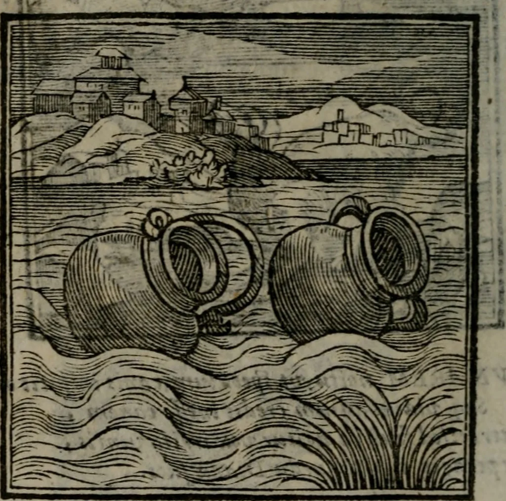 An illustration from Emblemata v. cl. Andreae Alciati : cu imaginibus plerisque restitutis ad mentem auctoris, 1618, leaf 329