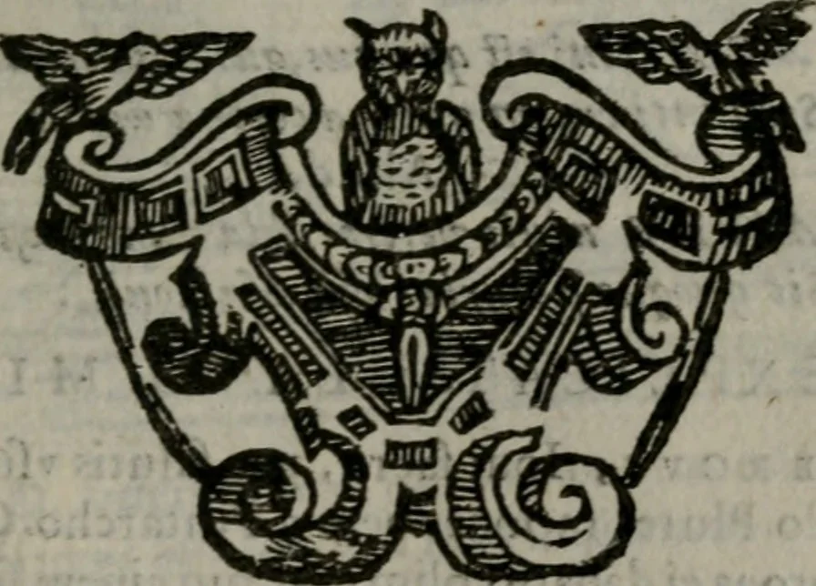An illustration from Emblemata v. cl. Andreae Alciati : cu imaginibus plerisque restitutis ad mentem auctoris, 1618, leaf 394