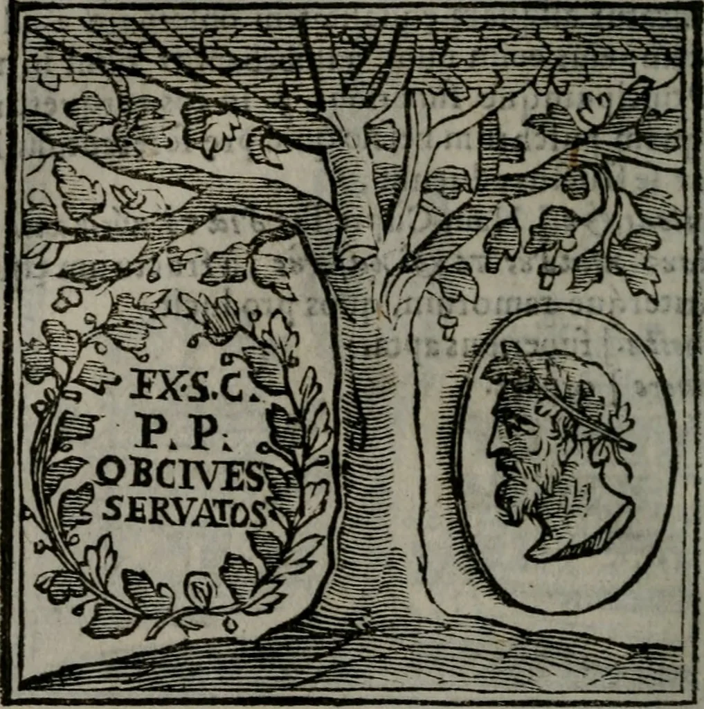 An illustration from Emblemata v. cl. Andreae Alciati : cu imaginibus plerisque restitutis ad mentem auctoris, 1618, leaf 395