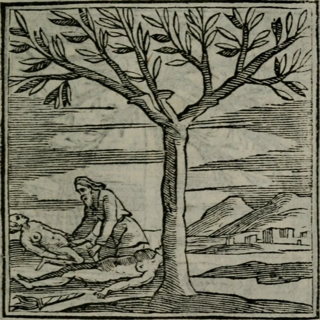 An illustration from Emblemata v. cl. Andreae Alciati : cu imaginibus plerisque restitutis ad mentem auctoris, 1618, leaf 396