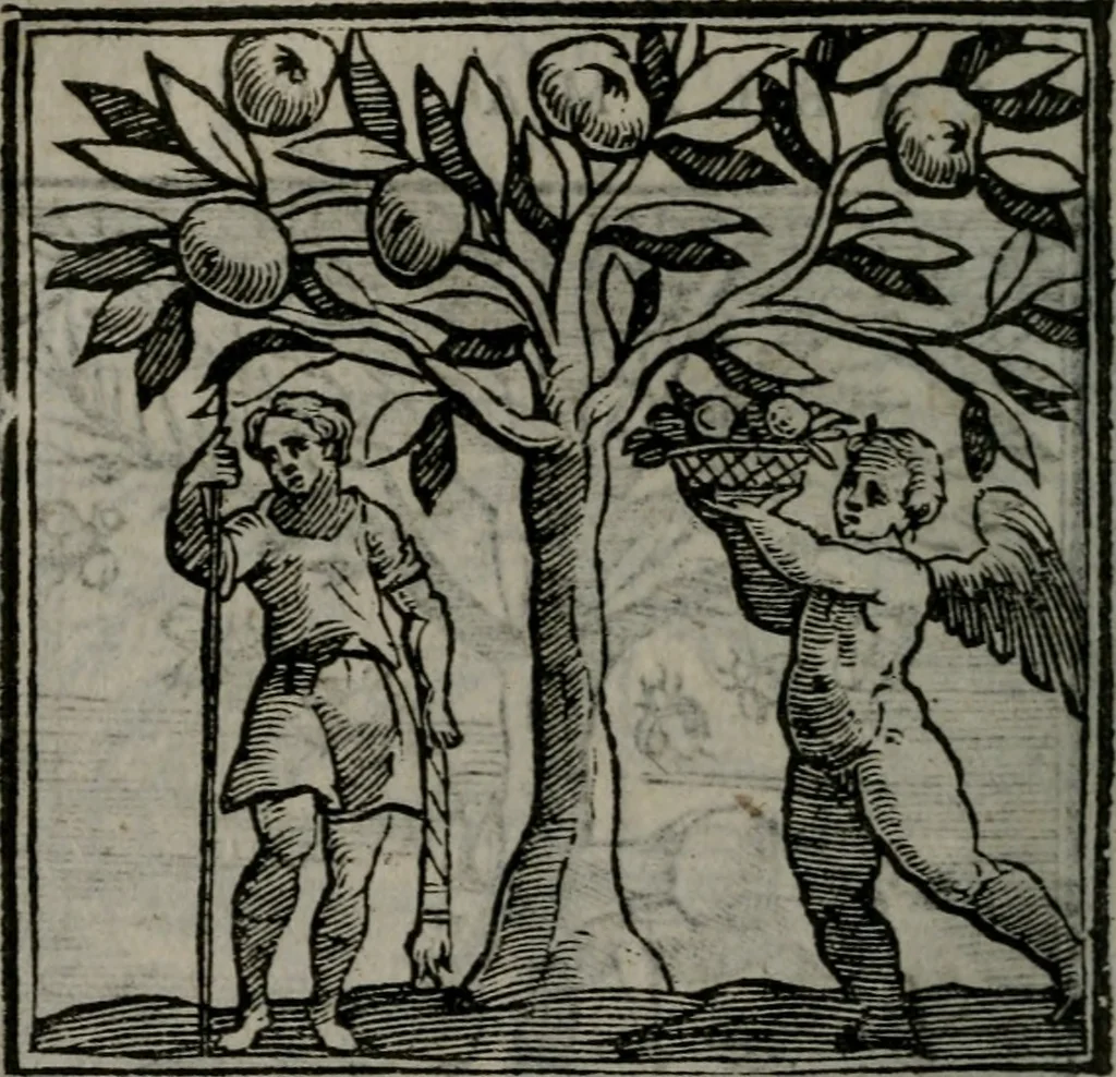An illustration from Emblemata v. cl. Andreae Alciati : cu imaginibus plerisque restitutis ad mentem auctoris, 1618, leaf 399