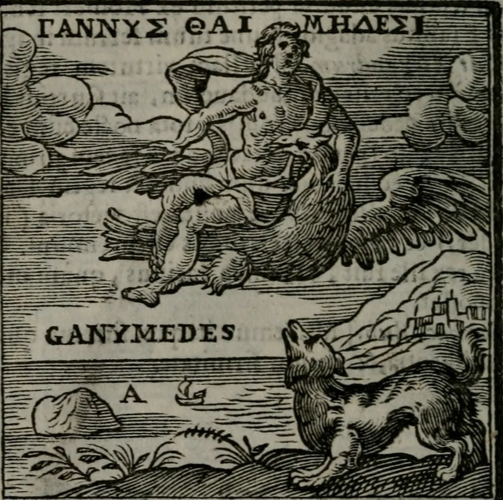 An illustration from Emblemata v. cl. Andreae Alciati : cu imaginibus plerisque restitutis ad mentem auctoris, 1618, leaf 61