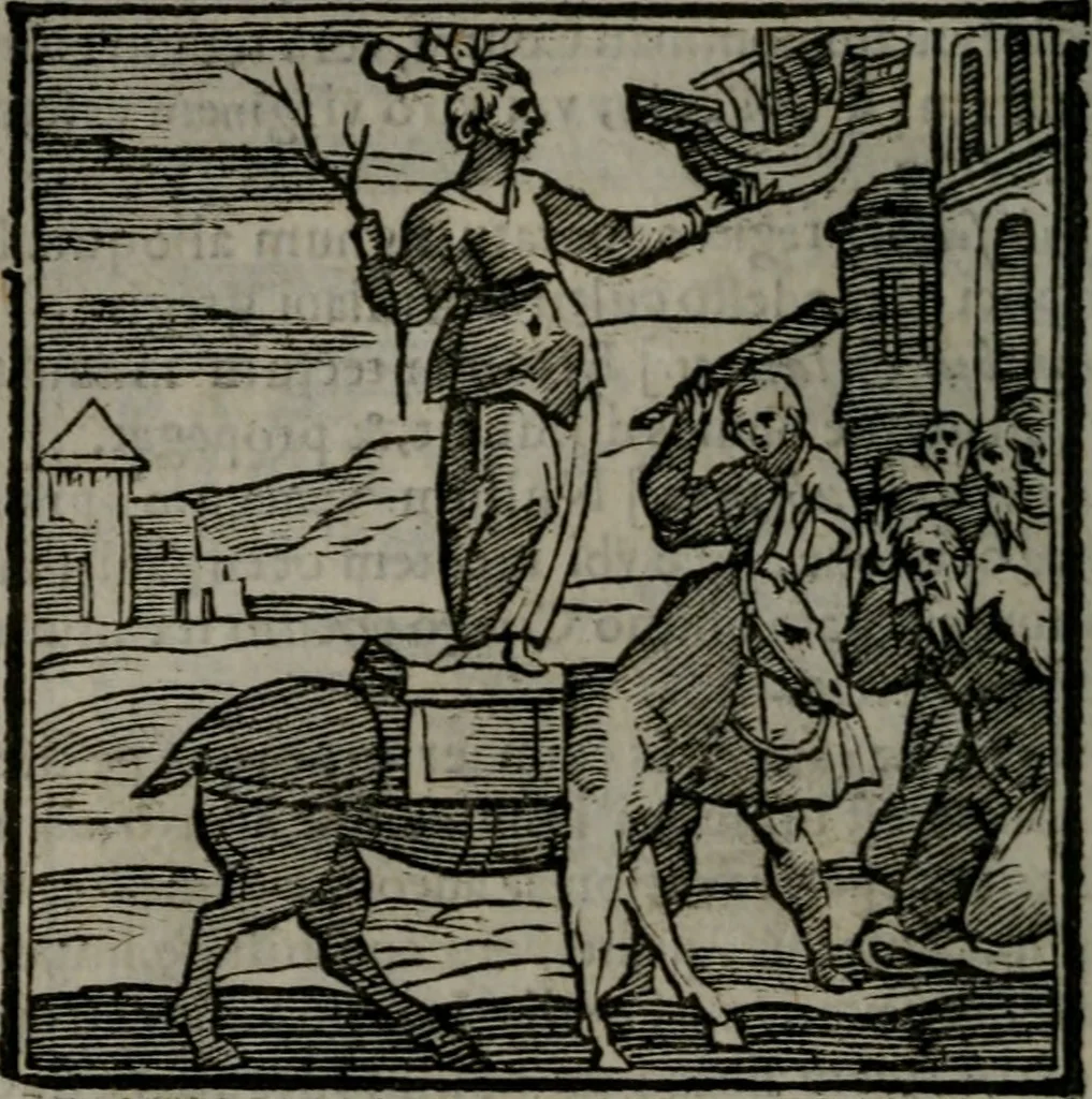 An illustration from Emblemata v. cl. Andreae Alciati : cu imaginibus plerisque restitutis ad mentem auctoris, 1618, leaf 67