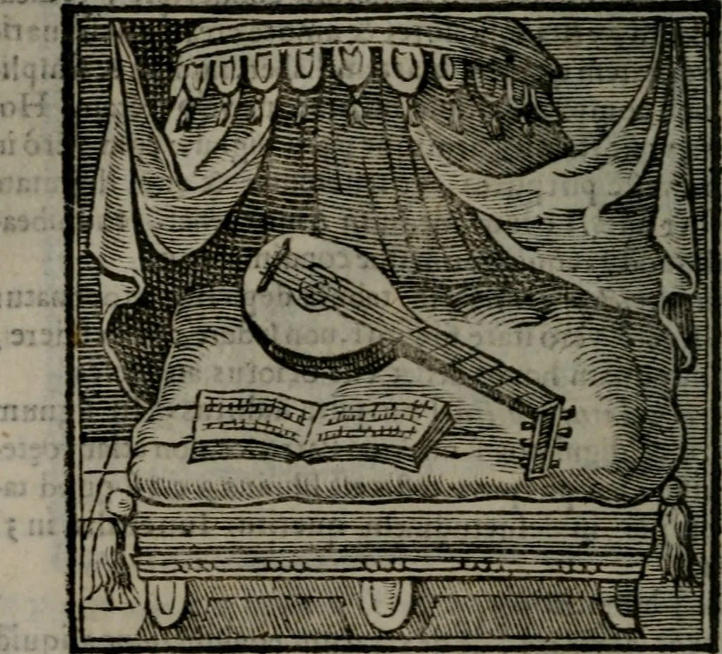 An illustration from Emblemata v. cl. Andreae Alciati : cu imaginibus plerisque restitutis ad mentem auctoris, 1618, leaf 73