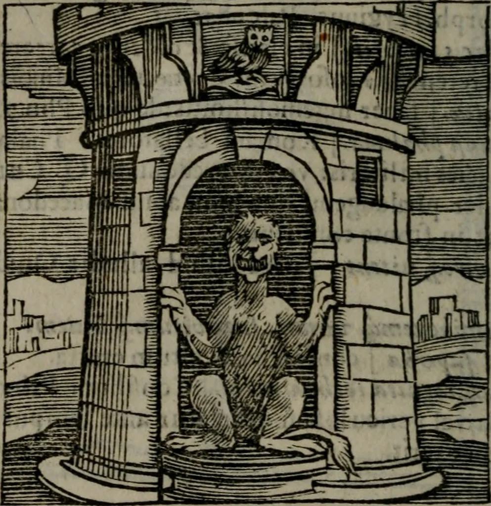 An illustration from Emblemata v. cl. Andreae Alciati : cu imaginibus plerisque restitutis ad mentem auctoris, 1618, leaf 79