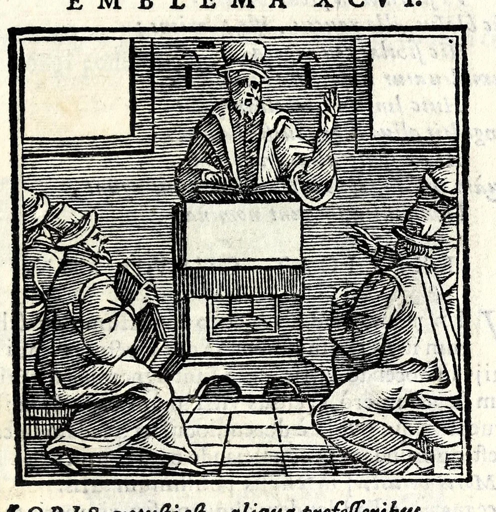 An illustration from Emblemata v. cl. Andreae Alciati : cu[m] imaginibus plerisque restitutis ad mentem auctoris, 1618, leaf 227