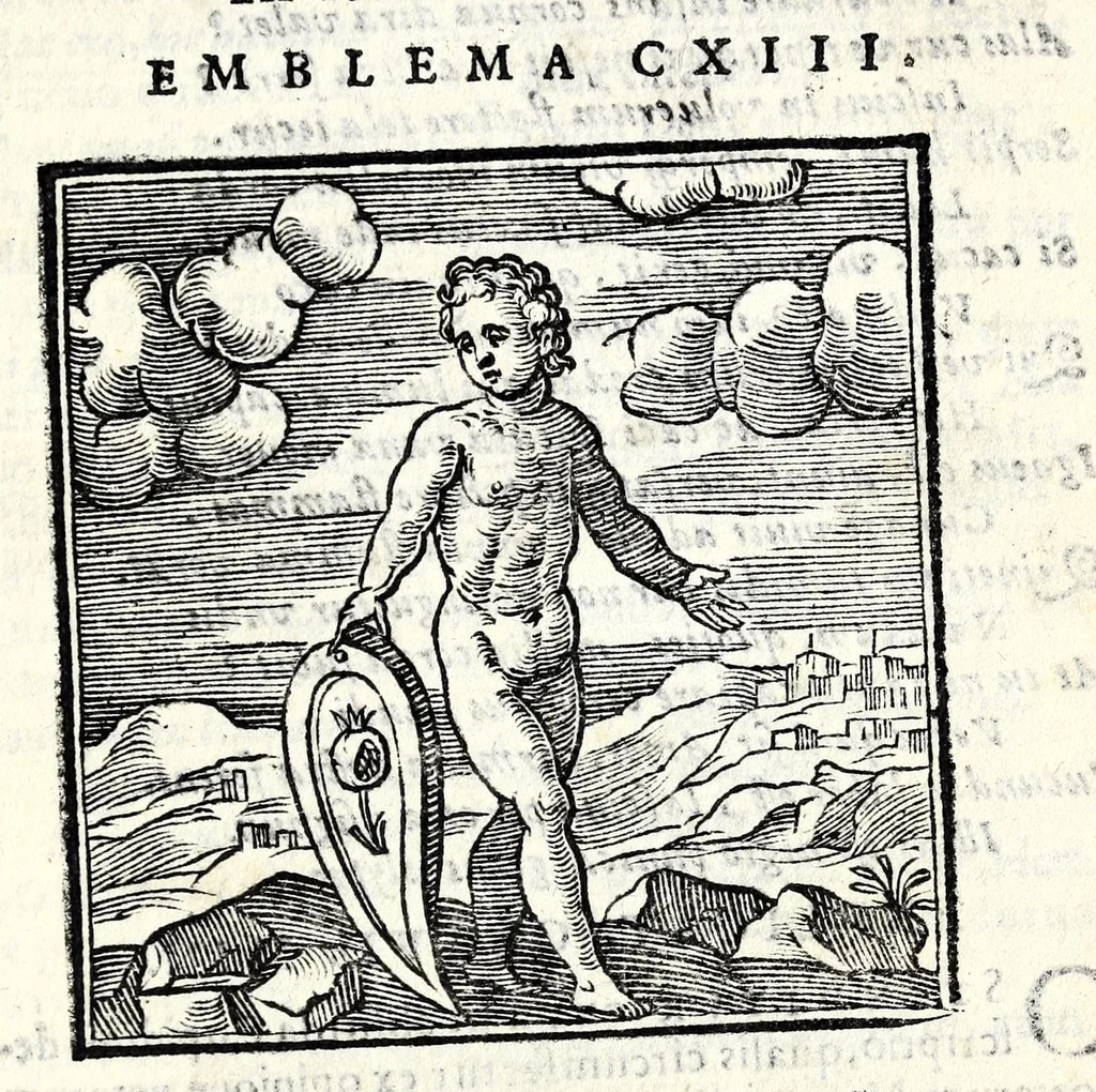 An illustration from Emblemata v. cl. Andreae Alciati : cu[m] imaginibus plerisque restitutis ad mentem auctoris, 1618, leaf 257
