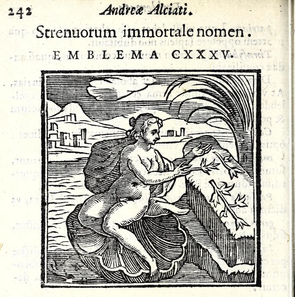 An illustration from Emblemata v. cl. Andreae Alciati : cu[m] imaginibus plerisque restitutis ad mentem auctoris, 1618, leaf 300