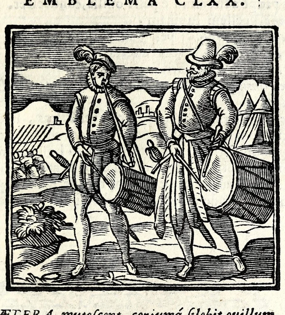 An illustration from Emblemata v. cl. Andreae Alciati : cu[m] imaginibus plerisque restitutis ad mentem auctoris, 1618, leaf 361
