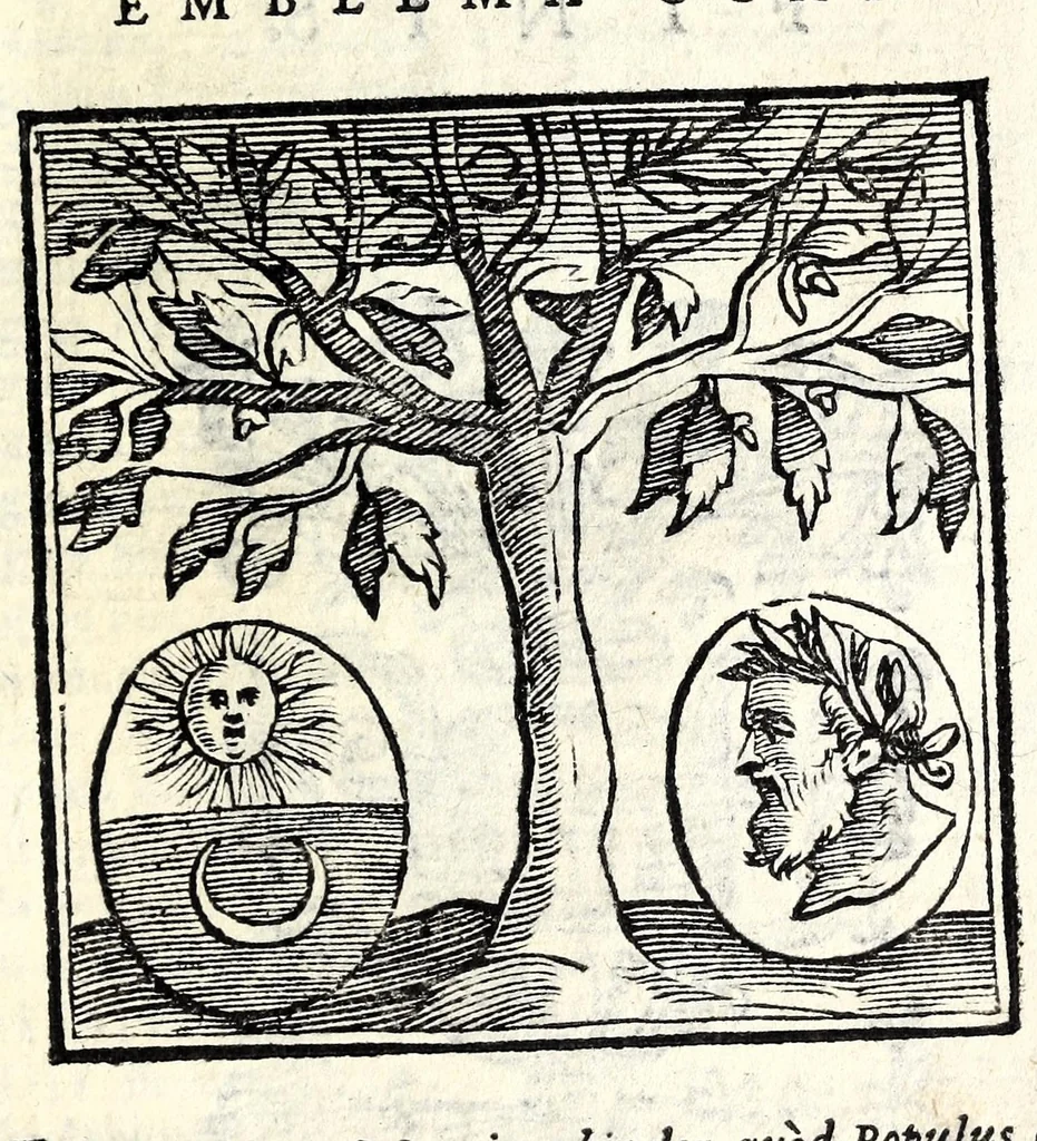An illustration from Emblemata v. cl. Andreae Alciati : cu[m] imaginibus plerisque restitutis ad mentem auctoris, 1618, leaf 431