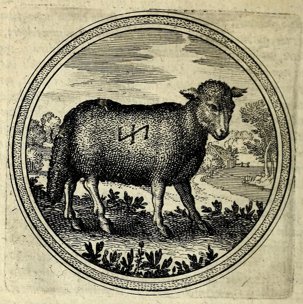 An illustration from Emblematum ethico-politicorum centuria Iulii Guilielmi Zincgrefii, 1624, leaf 136