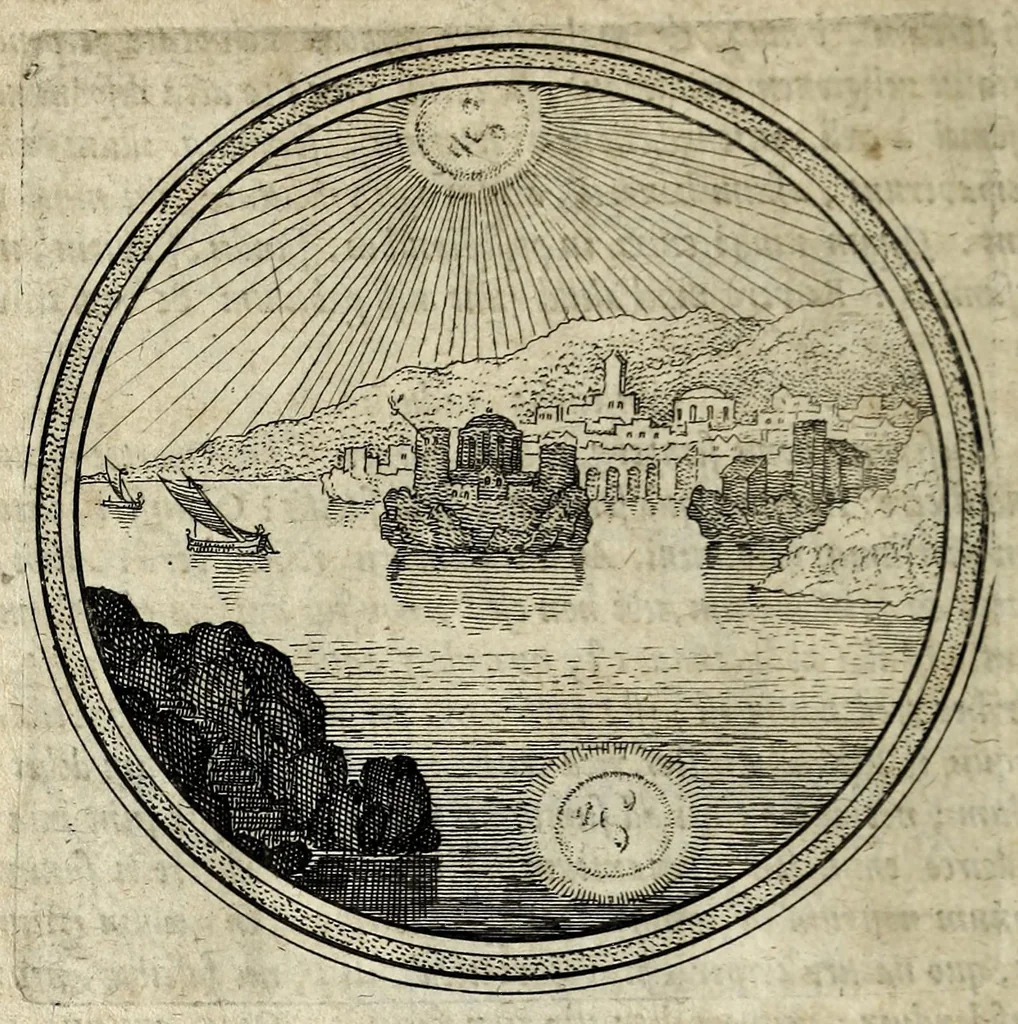 An illustration from Emblematum ethico-politicorum centuria Iulii Guilielmi Zincgrefii, 1624, leaf 204