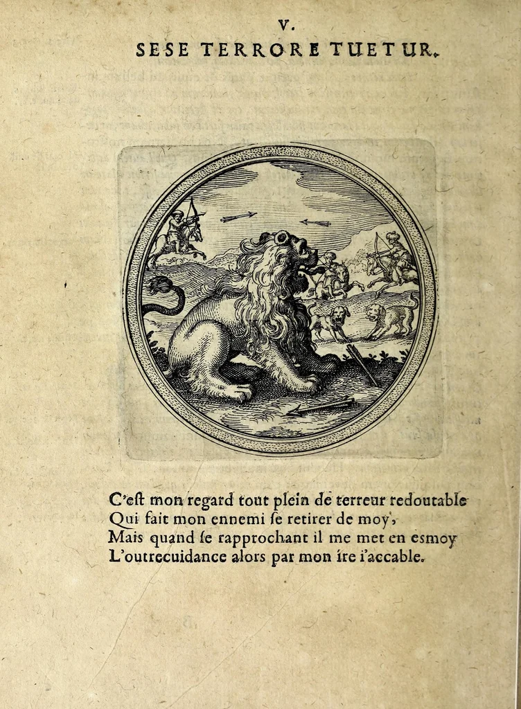 An illustration from Emblematum ethico-politicorum centuria Iulii Guilielmi Zincgrefii, 1624, leaf 30