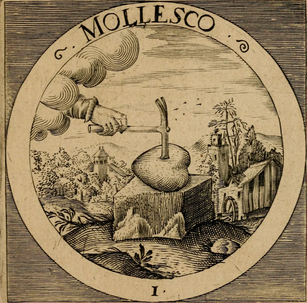 An illustration from Emblematum sacrorum prima[-secunda] pars : das ist, fünfftzig geistlicher in Kupffer gestochener Emblematum ausz der H. Schrifft von dem süssen Namen vnd Creutz Jesu Christi, erster[-ander] Theyl, 1624, leaf 22