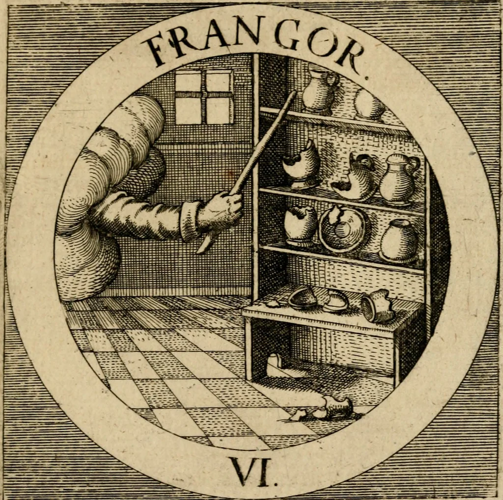 An illustration from Emblematum sacrorum prima[-secunda] pars : das ist, fünfftzig geistlicher in Kupffer gestochener Emblematum ausz der H. Schrifft von dem süssen Namen vnd Creutz Jesu Christi, erster[-ander] Theyl, 1624, leaf 262