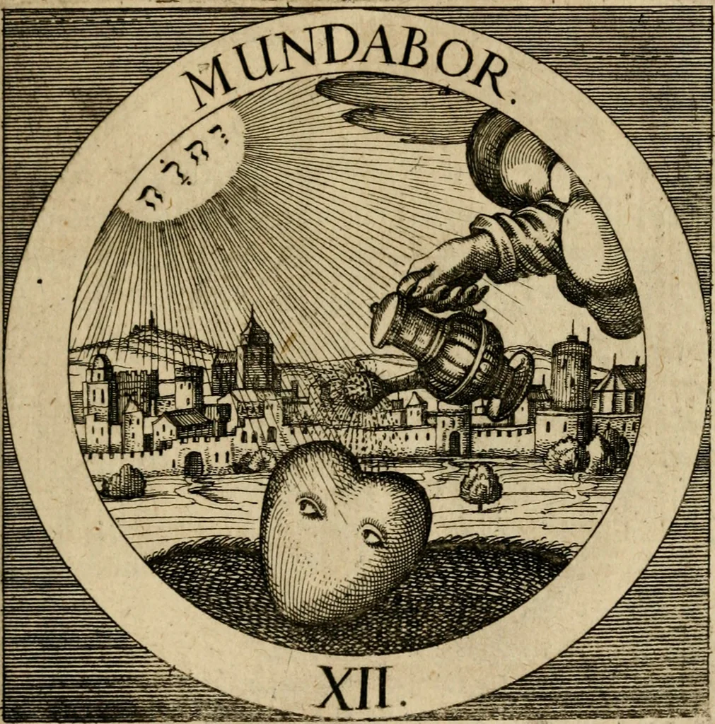 An illustration from Emblematum sacrorum prima[-secunda] pars : das ist, fünfftzig geistlicher in Kupffer gestochener Emblematum ausz der H. Schrifft von dem süssen Namen vnd Creutz Jesu Christi, erster[-ander] Theyl, 1624, leaf 286
