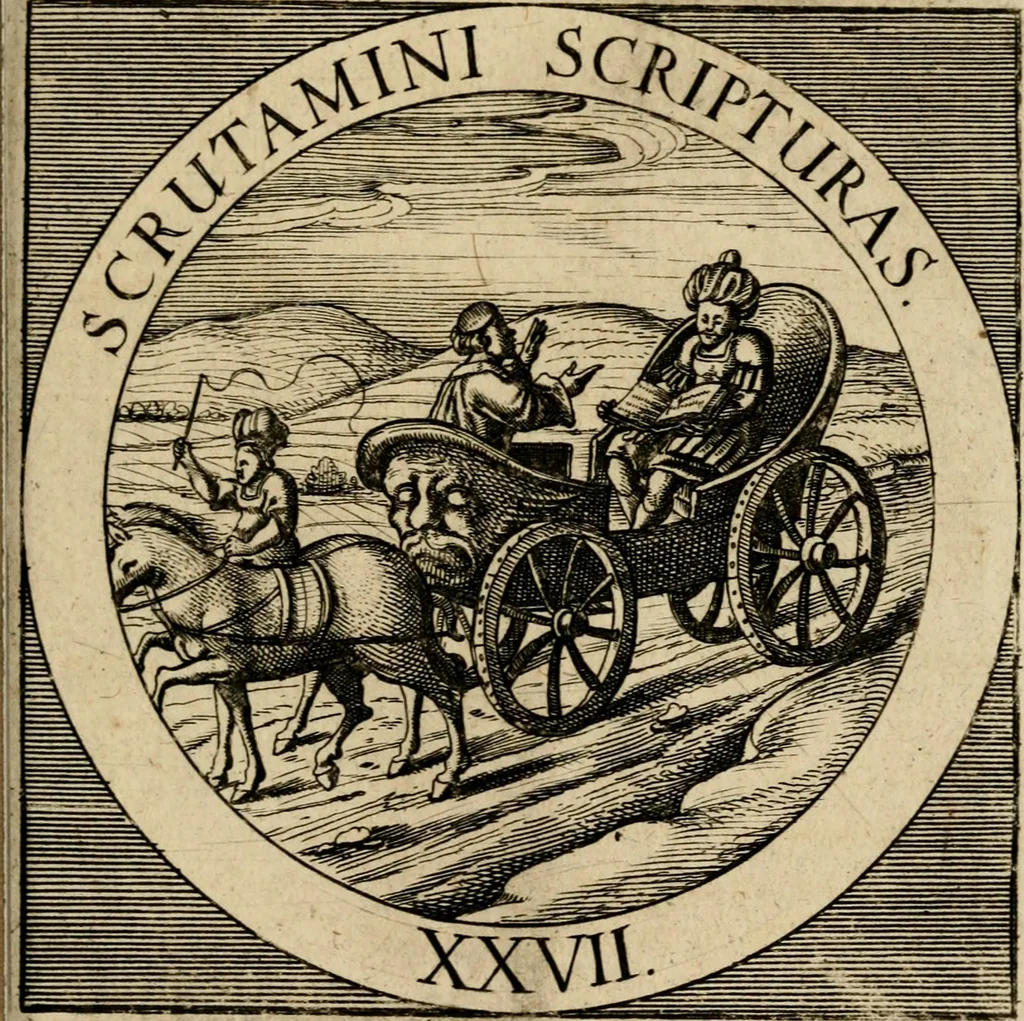 An illustration from Emblematum sacrorum prima[-secunda] pars : das ist, fünfftzig geistlicher in Kupffer gestochener Emblematum ausz der H. Schrifft von dem süssen Namen vnd Creutz Jesu Christi, erster[-ander] Theyl, 1624, leaf 346