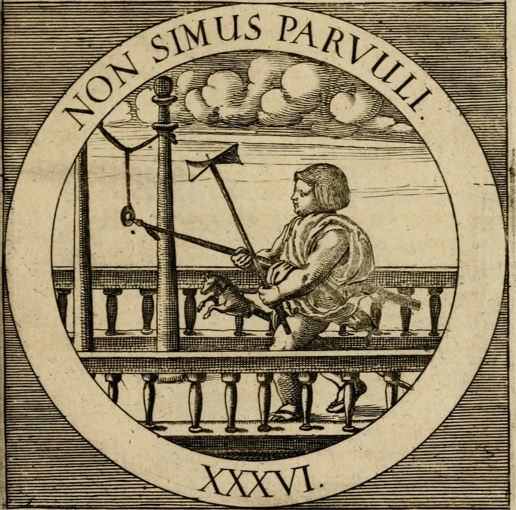An illustration from Emblematum sacrorum prima[-secunda] pars : das ist, fünfftzig geistlicher in Kupffer gestochener Emblematum ausz der H. Schrifft von dem süssen Namen vnd Creutz Jesu Christi, erster[-ander] Theyl, 1624, leaf 382