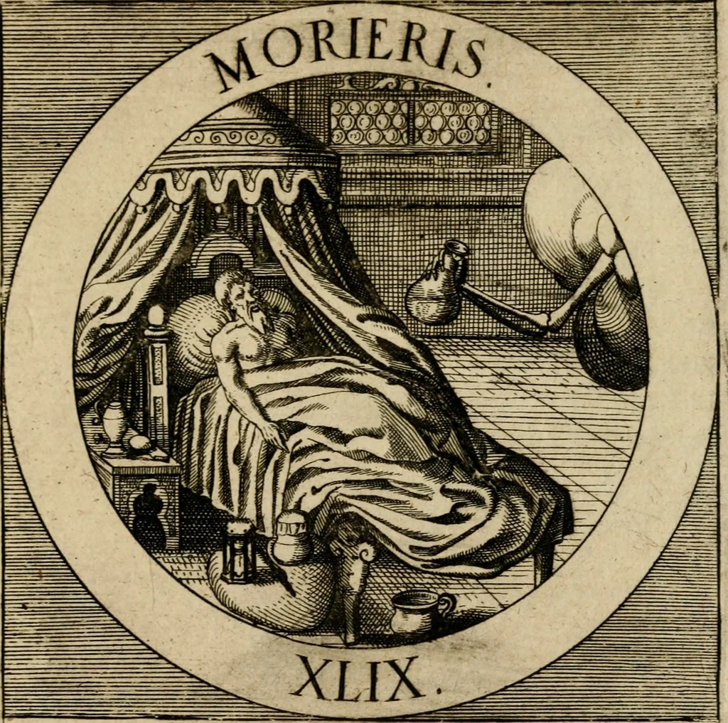 An illustration from Emblematum sacrorum prima[-secunda] pars : das ist, fünfftzig geistlicher in Kupffer gestochener Emblematum ausz der H. Schrifft von dem süssen Namen vnd Creutz Jesu Christi, erster[-ander] Theyl, 1624, leaf 434