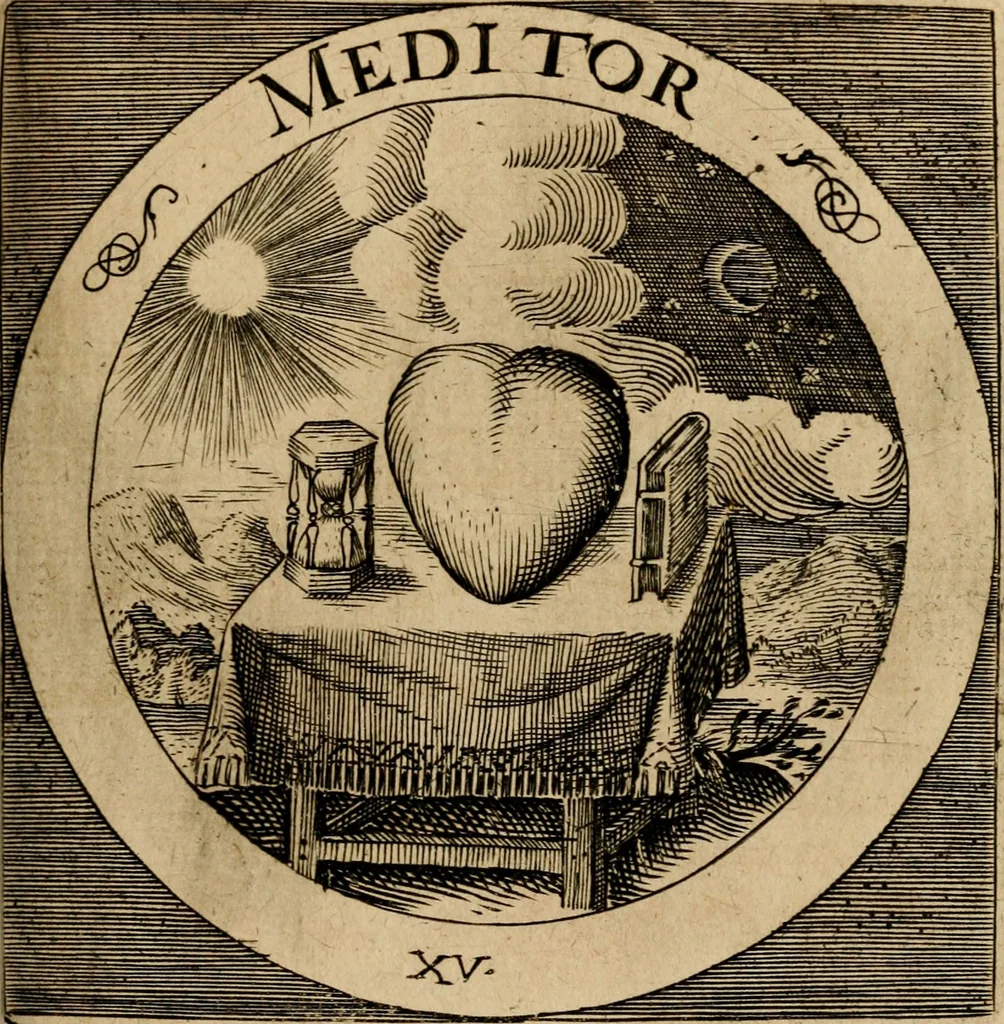 An illustration from Emblematum sacrorum prima[-secunda] pars : das ist, fünfftzig geistlicher in Kupffer gestochener Emblematum ausz der H. Schrifft von dem süssen Namen vnd Creutz Jesu Christi, erster[-ander] Theyl, 1624, leaf 78