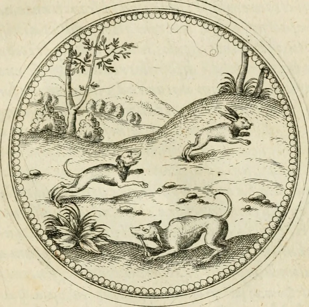 An illustration from Symbolorvm & emblematvm ex animalibvs qvadrvpedibvs desvmtorvm centvria altera, 1595, leaf 134