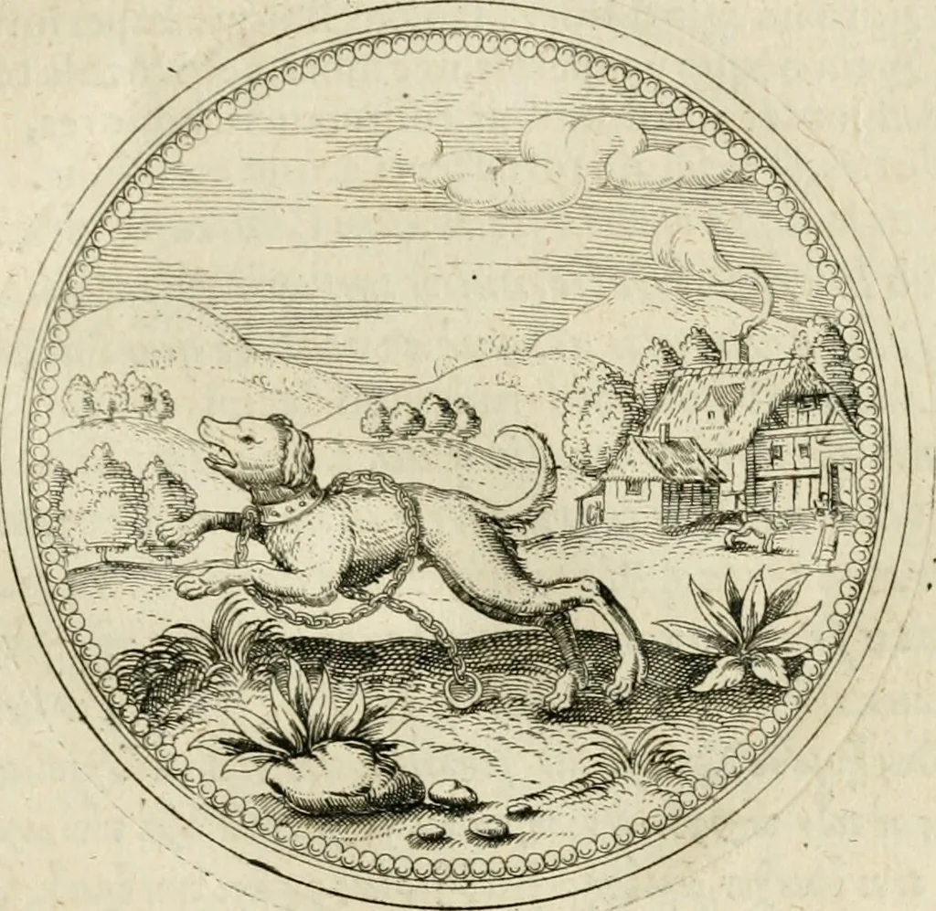 An illustration from Symbolorvm & emblematvm ex animalibvs qvadrvpedibvs desvmtorvm centvria altera, 1595, leaf 136