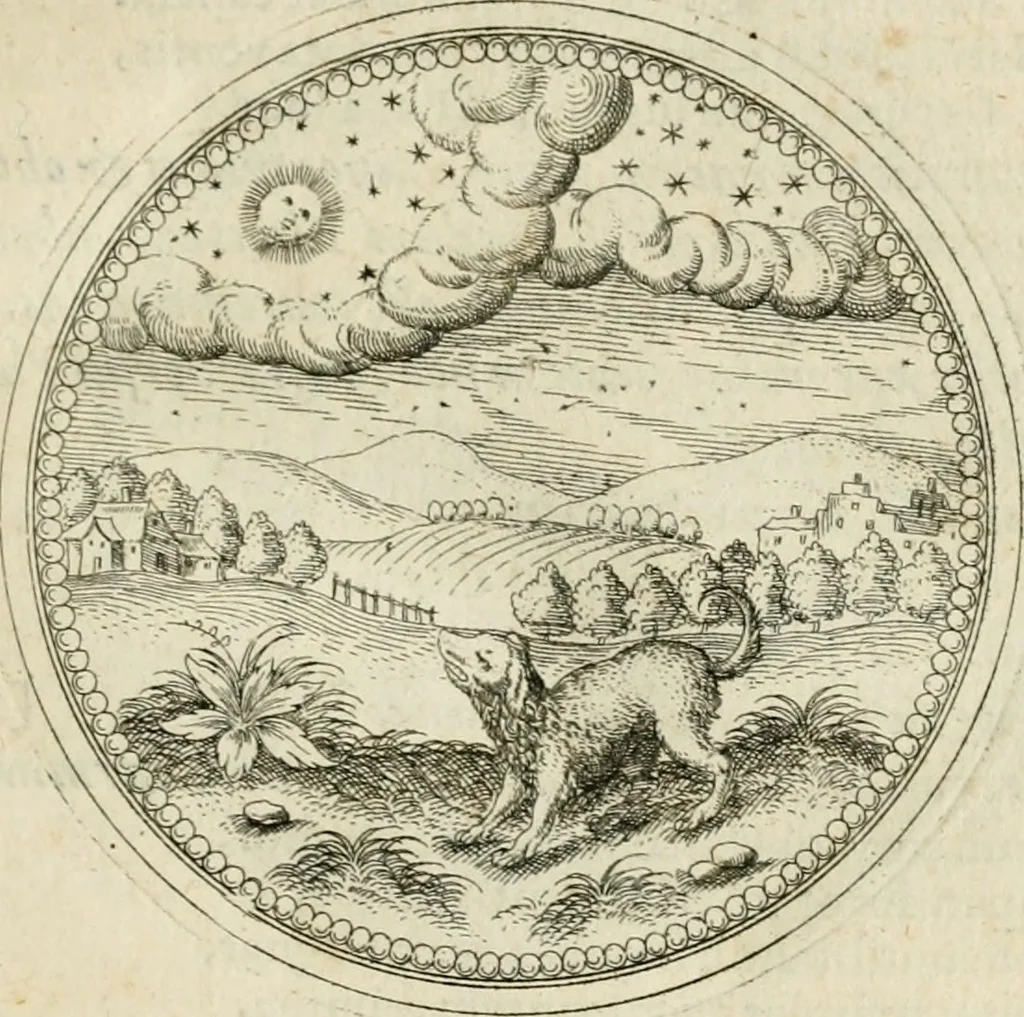 An illustration from Symbolorvm & emblematvm ex animalibvs qvadrvpedibvs desvmtorvm centvria altera, 1595, leaf 138