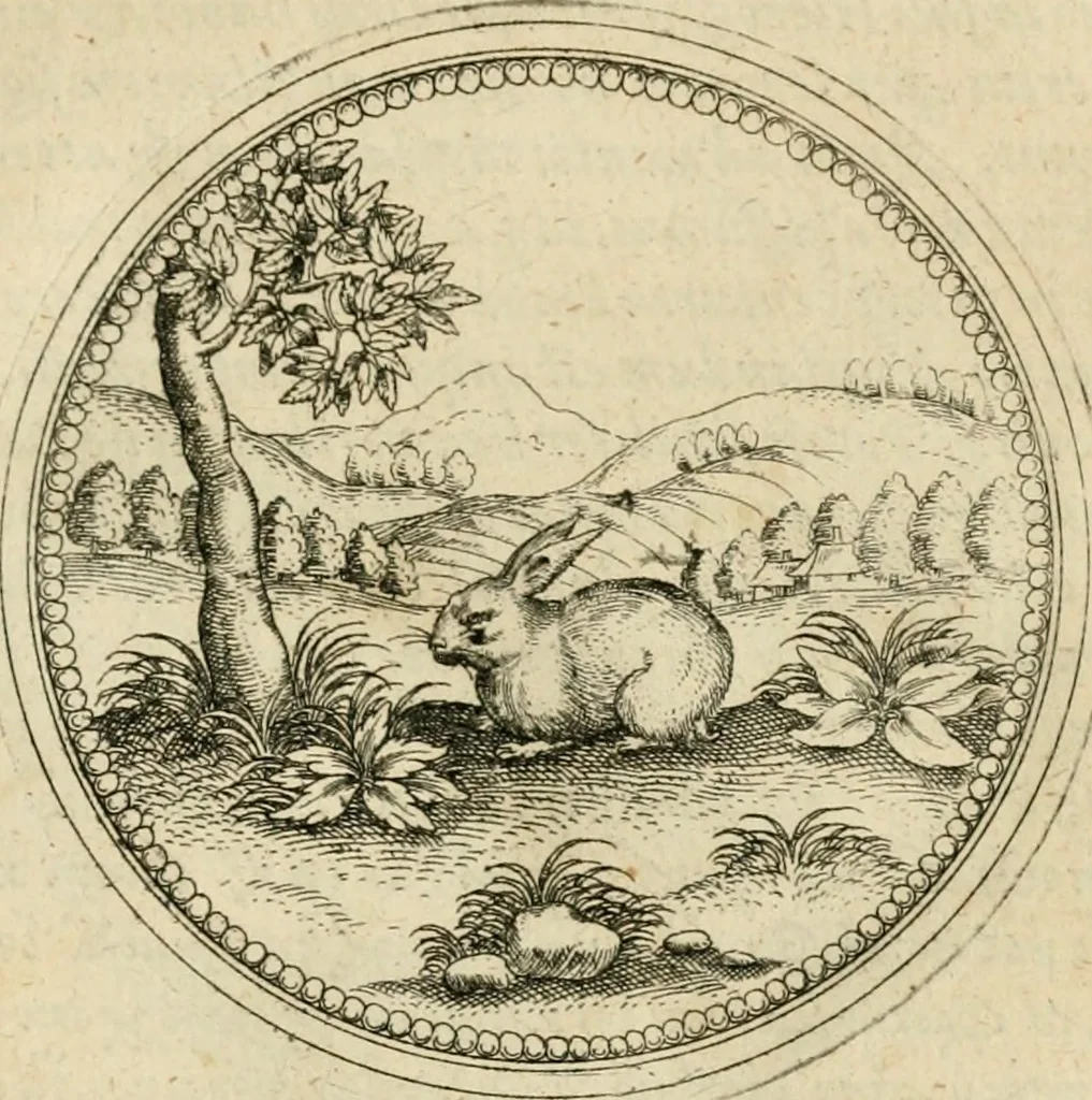 An illustration from Symbolorvm & emblematvm ex animalibvs qvadrvpedibvs desvmtorvm centvria altera, 1595, leaf 162
