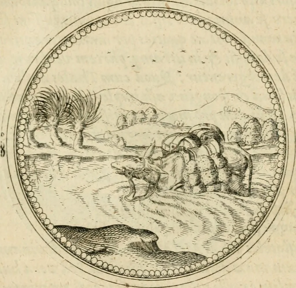 An illustration from Symbolorvm & emblematvm ex animalibvs qvadrvpedibvs desvmtorvm centvria altera, 1595, leaf 164