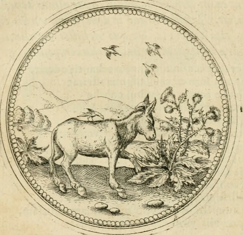 An illustration from Symbolorvm & emblematvm ex animalibvs qvadrvpedibvs desvmtorvm centvria altera, 1595, leaf 166