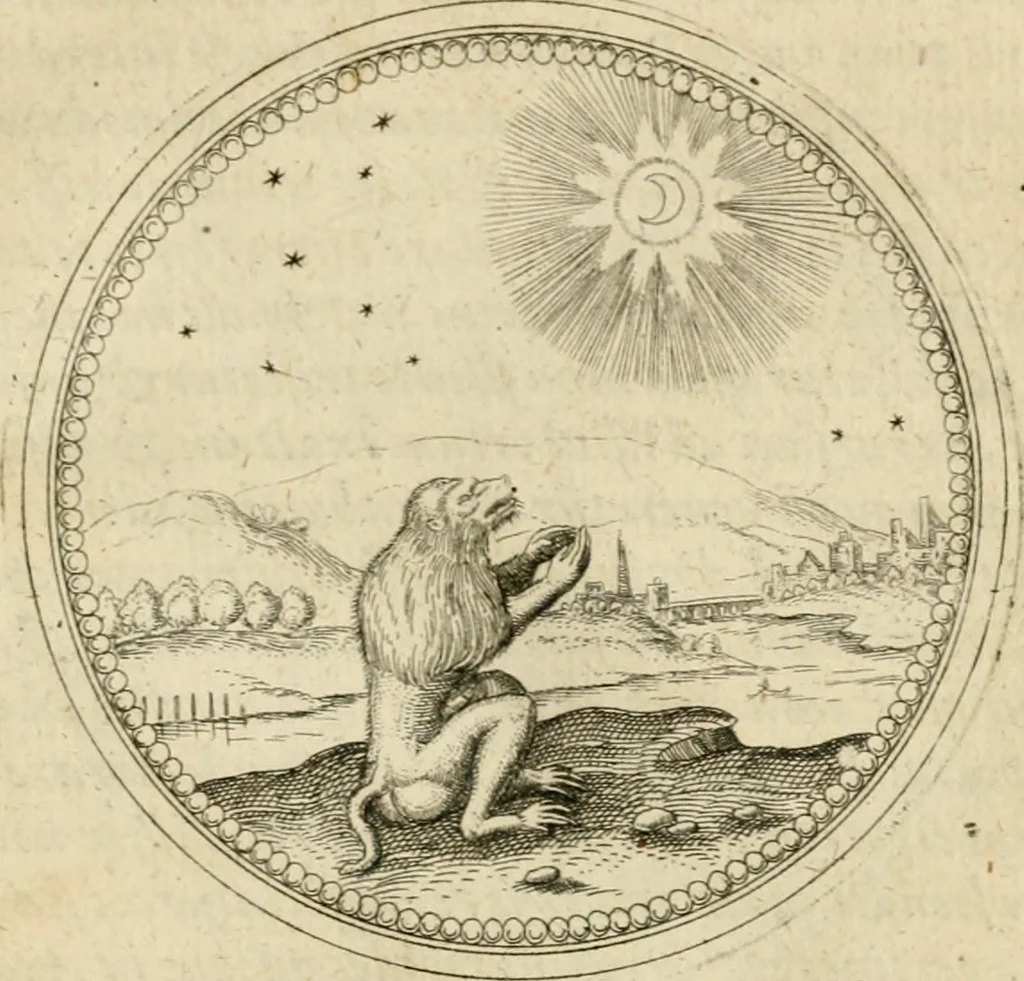 An illustration from Symbolorvm & emblematvm ex animalibvs qvadrvpedibvs desvmtorvm centvria altera, 1595, leaf 168