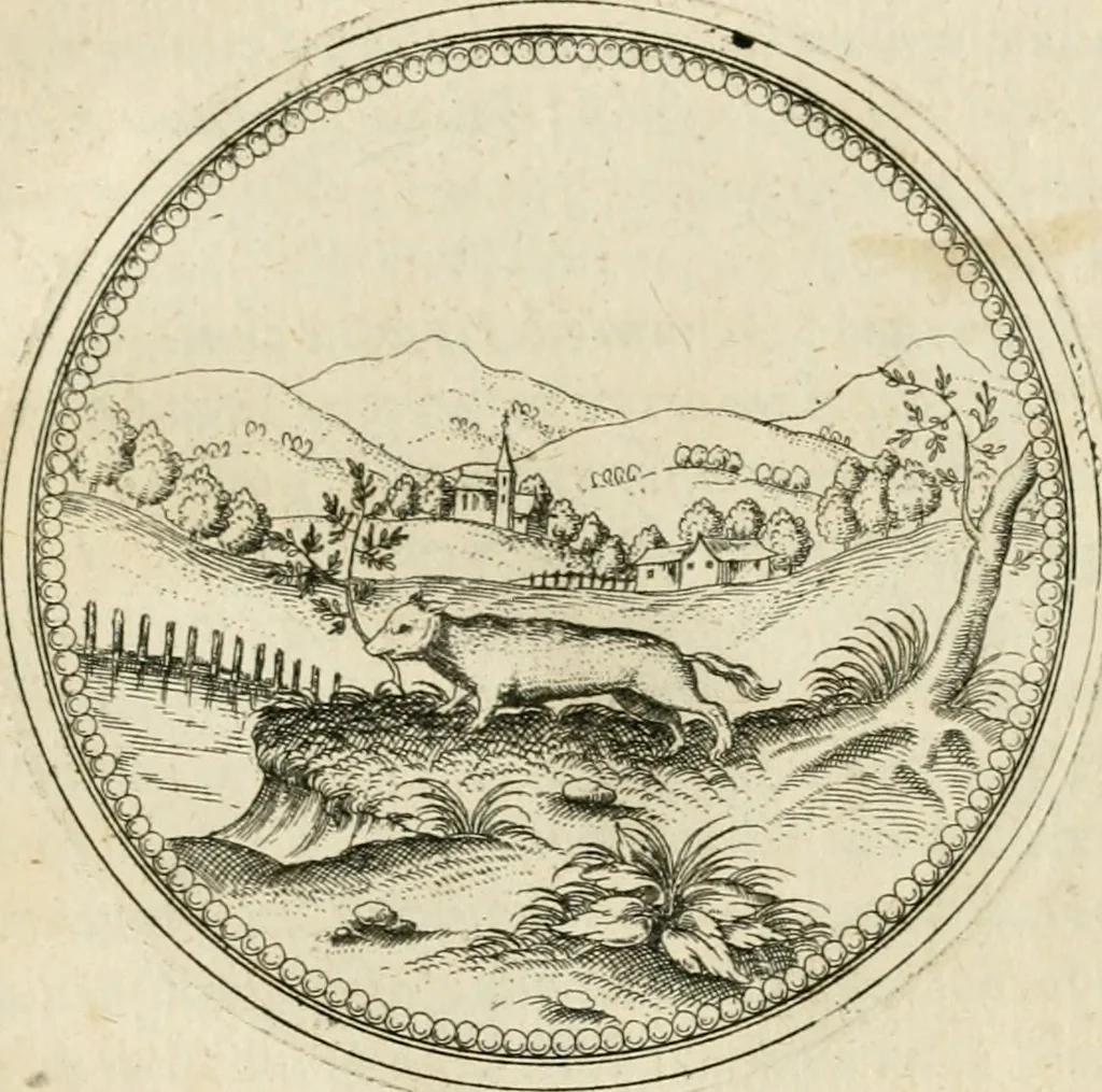 An illustration from Symbolorvm & emblematvm ex animalibvs qvadrvpedibvs desvmtorvm centvria altera, 1595, leaf 174