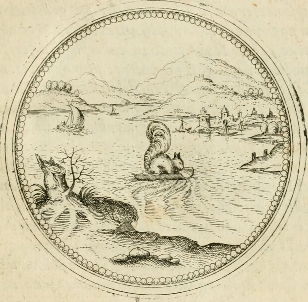 An illustration from Symbolorvm & emblematvm ex animalibvs qvadrvpedibvs desvmtorvm centvria altera, 1595, leaf 192