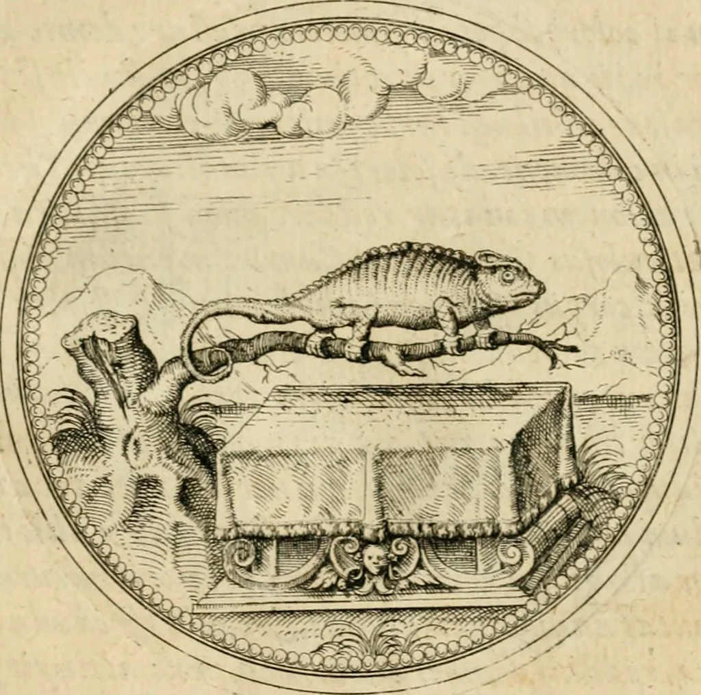 An illustration from Symbolorvm & emblematvm ex animalibvs qvadrvpedibvs desvmtorvm centvria altera, 1595, leaf 196