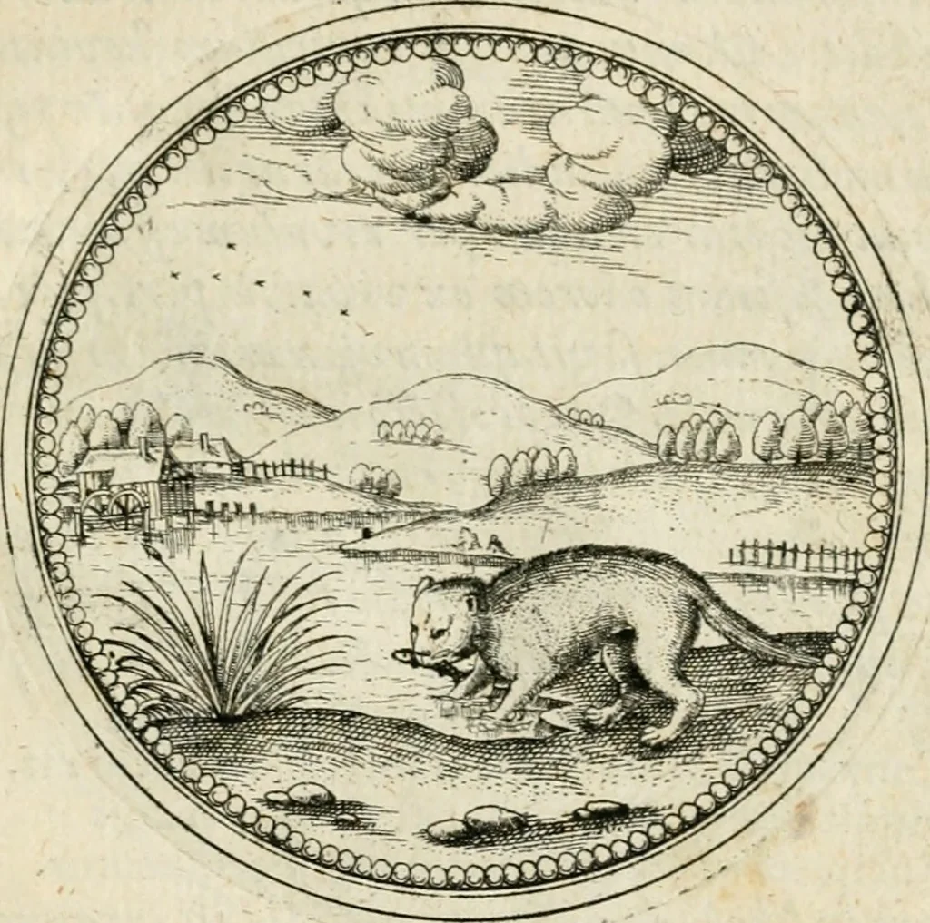 An illustration from Symbolorvm & emblematvm ex animalibvs qvadrvpedibvs desvmtorvm centvria altera, 1595, leaf 206
