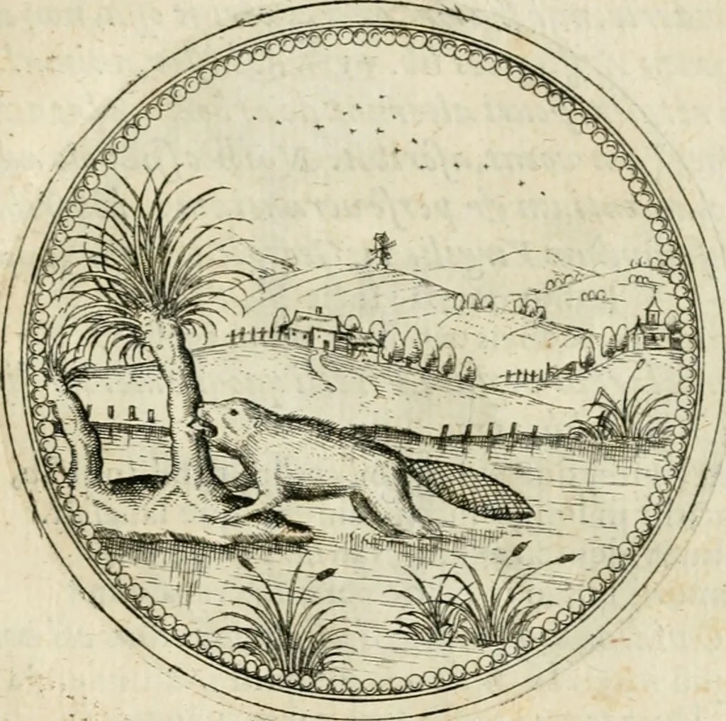 An illustration from Symbolorvm & emblematvm ex animalibvs qvadrvpedibvs desvmtorvm centvria altera, 1595, leaf 208