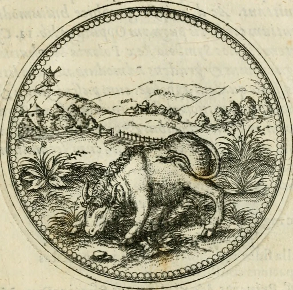 An illustration from Symbolorvm & emblematvm ex animalibvs qvadrvpedibvs desvmtorvm centvria altera, 1595, leaf 70