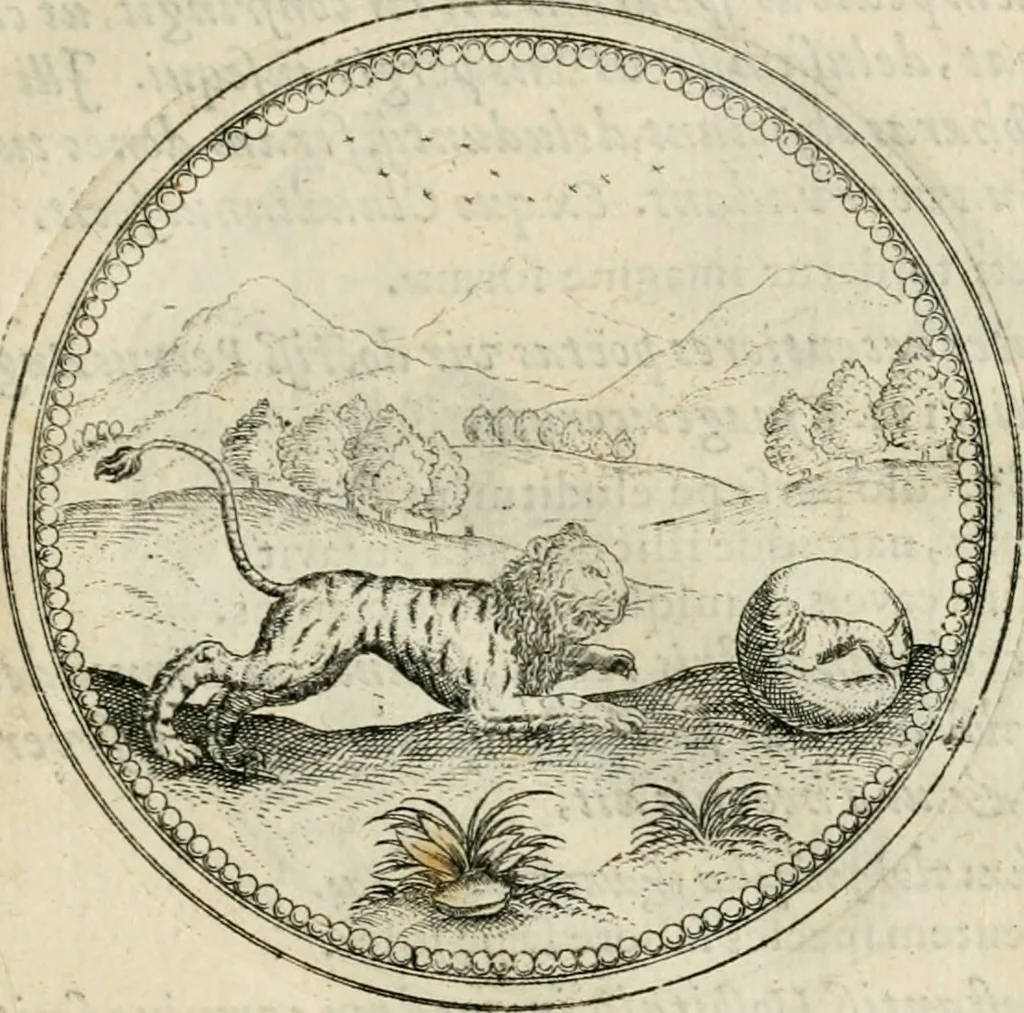 An illustration from Symbolorvm & emblematvm ex animalibvs qvadrvpedibvs desvmtorvm centvria altera, 1595, leaf 88