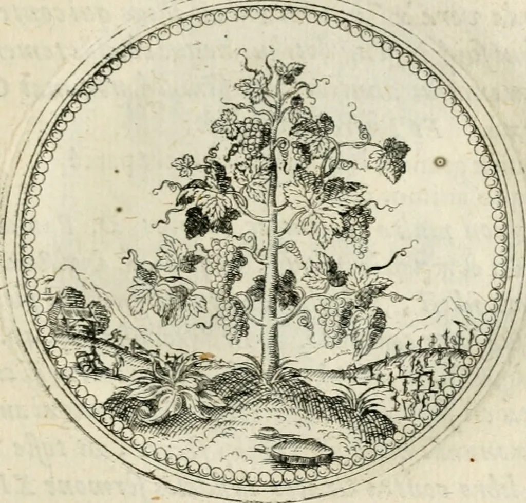 An illustration from Symbolorvm & emblematvm ex re herbaria desvmtorvm centvria vna, 1590, leaf 112