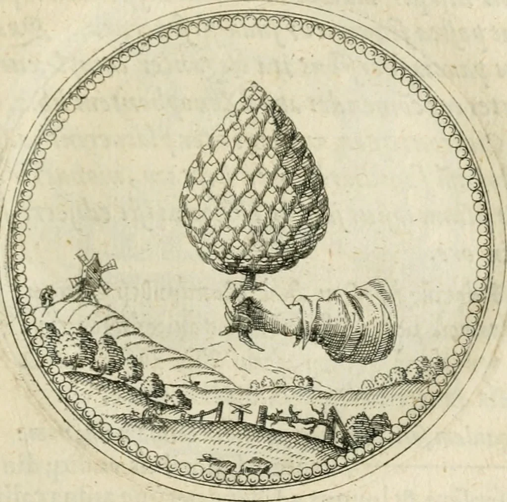 An illustration from Symbolorvm & emblematvm ex re herbaria desvmtorvm centvria vna, 1590, leaf 120