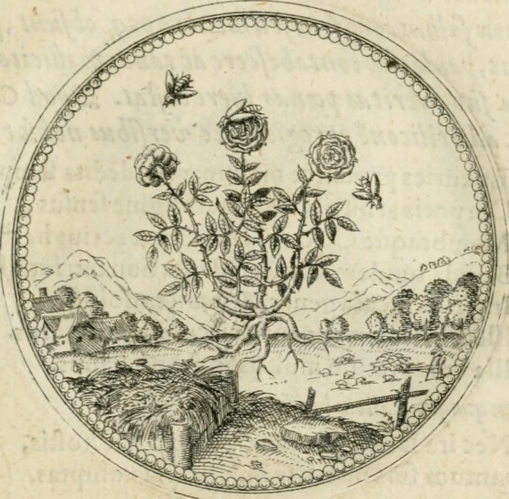 An illustration from Symbolorvm & emblematvm ex re herbaria desvmtorvm centvria vna, 1590, leaf 126