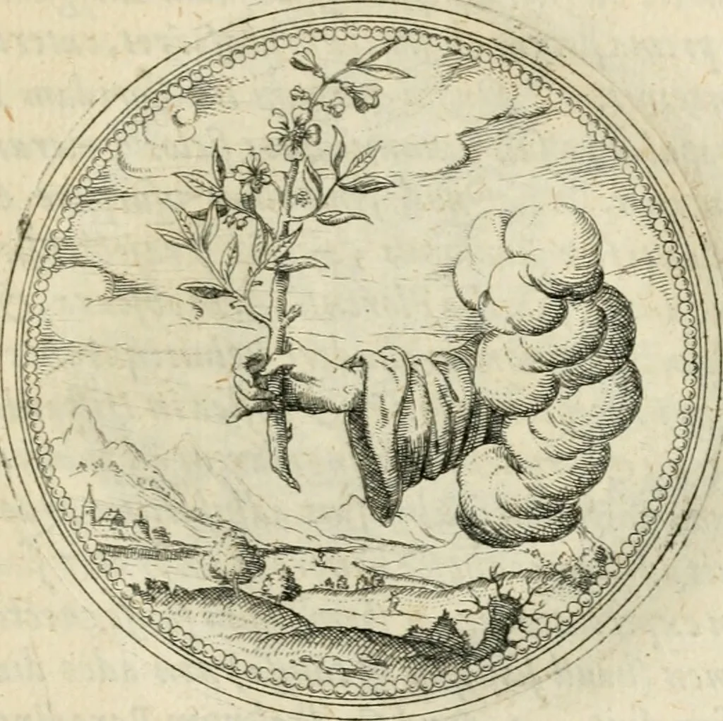 An illustration from Symbolorvm & emblematvm ex re herbaria desvmtorvm centvria vna, 1590, leaf 138